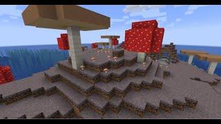 Minecraft…. Surviving on Mooshroom Island