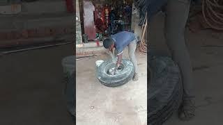 7.50 -16 tyre fitting video #saravana munnu tyres