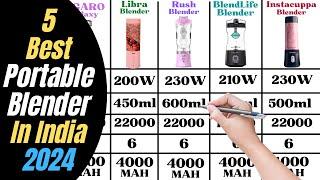 Top 5 Best Portable Blender In India 2024 | Best Portable Blender Under 1000 | 2000