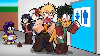 Deku SHIT his PANTS in Roblox BATHROOM LINE SIMULATOR