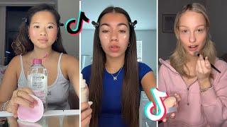 Makeup Tutorial Tiktok Compilation - GRWM  ( Get Ready With Me ) ️(Skincare, Makeup, Outfits) 1039