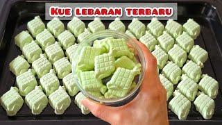 Resep Kue lebaran 2025 terbaru. Renyah dan lumer di mulut. Kue bangkit susu pandan