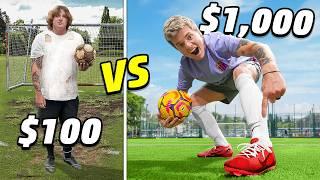 $100 Vs $1,000 Soccer! *Budget Challenge*