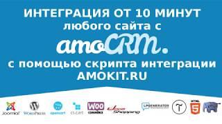 Интеграция AmoCRM с любым сайтом от 10 минут