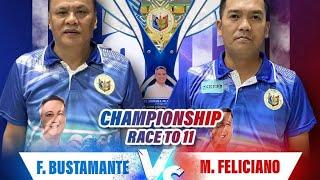 M. FELICIANO CHAMPION VS F. BUSTAMANTE/1ST MAYOR STEPHEN PALMARES 9-BALL NATIONAL OPEN CHAMPIONSHIP