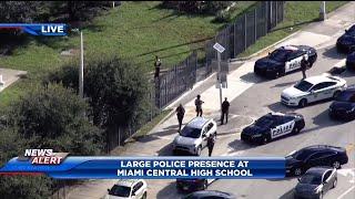 Large police presence at Miami Central High School after calls of possible active shooter