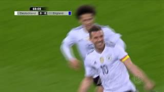 [22.03.2017] Deutschland - England Podolski Tor