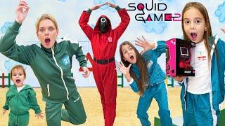  Squid Game în Viața Reală 🫨 cu FAMILIA MAREI  Partea 2