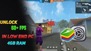 How to Fix Free Fire Lag in Bluestacks 5 || Unlock 60 FPS in Low End PC