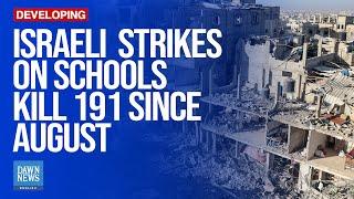 Israel Damages 85 Percent of School Buildings in Gaza | Dawn News English