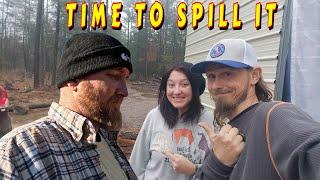 SPILLING SOME BEANS |tiny house, homesteading, off-grid, cabin build, DIY HOW TO sawmill tractor