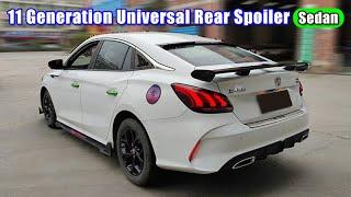 China Factory| Workblank 11th Gen Universal Rear Trunk Spoiler For Sedan Cars Review