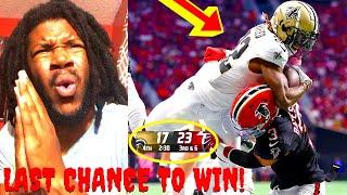 SAINTS MIGHT CLUTCH UP FOR THE WIN! FALCONS VS SAINTS HIGHLIGHTS REACTION 2024 WEEK 4