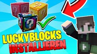 Lucky Blocks  SUPER EINFACH  für ALLE Versionen installieren [2022] | How2Mods