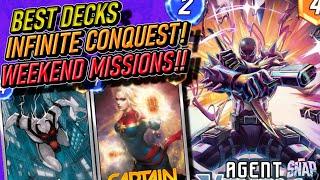 Crush the Meta with these MUST PLAY Infinite Conquest and Weekend Mission Decks! Marvel Snap