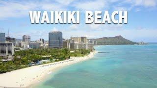 Drone footage of Waikiki Beach, Honolulu, Hawaii