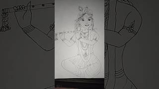 shree Krishna drawing #shortsvideo #art #tarun #drawing