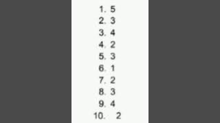 Chemistry 2020 - MCQ suggested answers