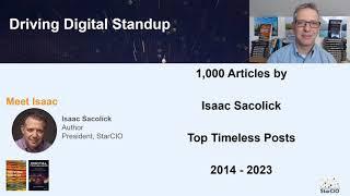 1,000 Articles by Isaac Sacolick - Top Timeless Posts 2008 - 2023 on Digital Transformation