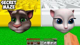 I Found Secret TOM and ANGELA MAZE in Minecraft - Minecraft animations