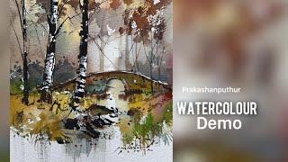 A deferent  method of Watercolor painting | ink & wash technique