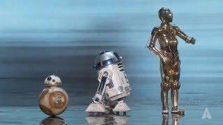 Star Wars droids at the Oscars