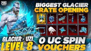  BEST GLACIER UZI & GLACIER AKM BIGGEST CRATE OPENING | BEST TRICK FOR CRATE OPENING | PUBGM