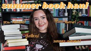 summer book haul 2024 | new release thrillers, horror & romance books + a kindle haul!