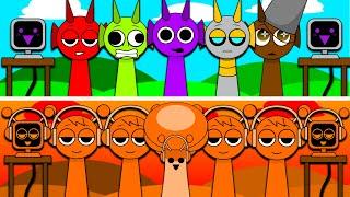 Incredibox Sprunki Durple Vs Incredibox Sprunki Orange Normal Version