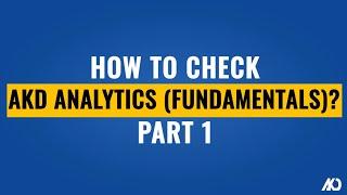 How To Check AKD Analytics (Fundamentals) (Part 1) | AKD Securities Limited