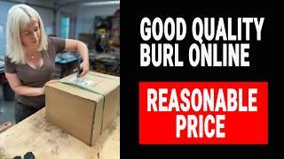 I bought good quality maple burl online. Wood unboxing from NWTimber