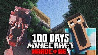 I Survived 100 Days in a HAUNTED FOREST in Hardcore Minecraft