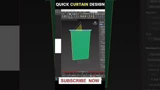 QUICK CURTAIN MAKING & ANIMATION in 3DS MAX #shorts #3dsmaxtutorial #youtubeshorts #ytshortsindia