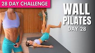 20 Min Wall Pilates Workout (Intense Full Body) | 28 DAY WALL PILATES CHALLENGE Day 28