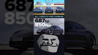 Audi RS e-tron GT v Porsche Taycan v Tesla Model S: DRAG RACE #shorts