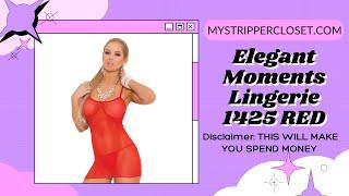 Red Fishnet Dress by Elegant Moments Lingerie (1425)