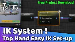 Creating Bone Ik Hand In Ue5.4.3 Using Hand Ik System | Free Project Files