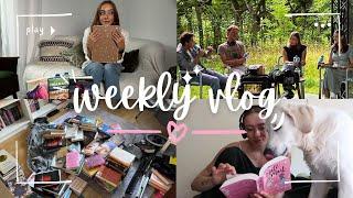 WEEKLY READING VLOG  targi książki, Sopot, wywiad i chorowanie ️