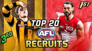 RANKING The Top 20 AFL Recruits of 2024