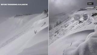 Skier triggers avalanche near Beaver Creek