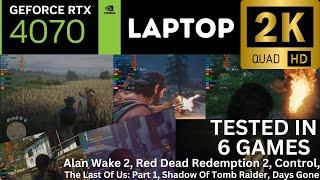 GeForce RTX 4070 MOBILE / LAPTOP Tested 1440p in 6 GAMES! Timestamps in the description.