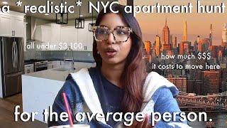 A *REALISTIC* NYC APARTMENT HUNT ALL UNDER $3,100: how much $$$ you pay to move to nyc + tips