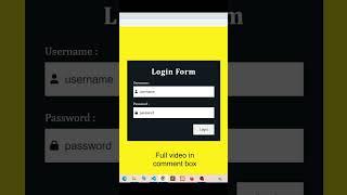 Create Simple Login Form Validation Using JavaScript | HTML, CSS And Java Script 2023 #javascript