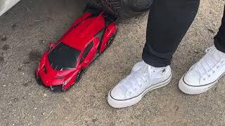 My Platform Converse Run Over Lamborghini #pedal #crush #power ￼