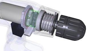 This is how a cordless drill works with torque limitor.