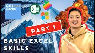 Goldman Sachs Excel Skills for Business Virtual Experience | Task 1 Basic Excel Part 1