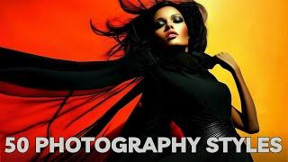 50 PHOTOGRAPHY Midjourney SREF styles