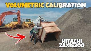 VOLUMETRIC CALIBRATION of Hitachi ZAxis200 Backhoe (Bucket) | Concrete Mix Design Ratio