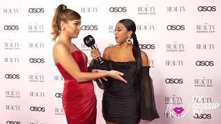 Jourds speak to Maria Wild at the ASOS beauty awards