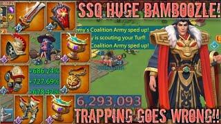 lords mobile: MYTHIC RALLY TRAP VS SSQ RALLY SQUAD! BAITING STRONGEST GUILDS IN LORDS MOBILE! WRONG!